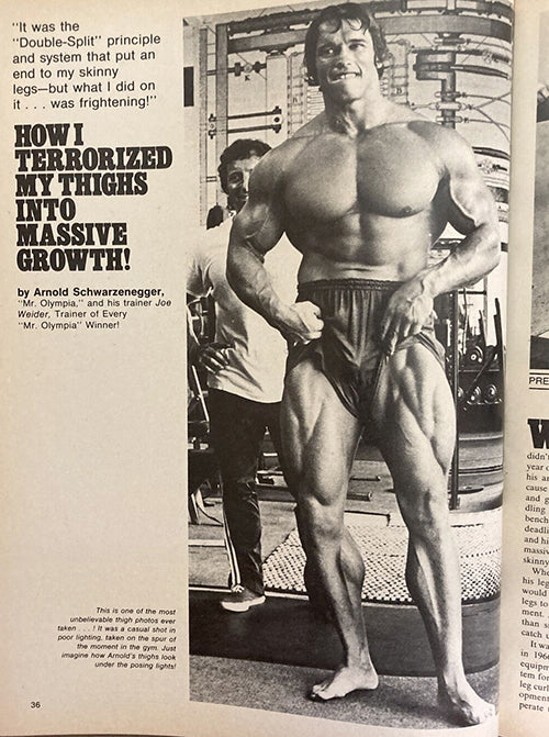 Arnold Schwarzenegger - Crazy Thigh Development