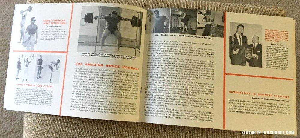 Billard Golden Triumph Barbell Training Manual -1960 - Bruce Randall