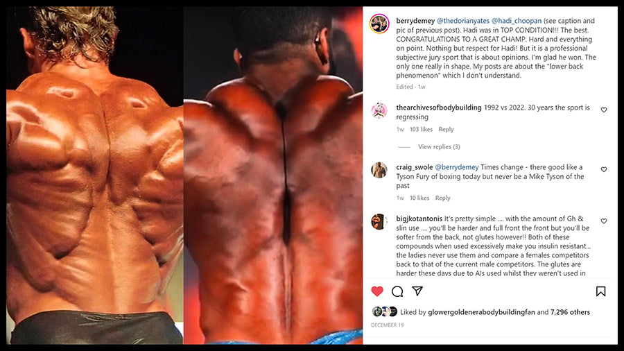 Bodybuilding Comparison - Dorian Yates vs Hadi Choopan