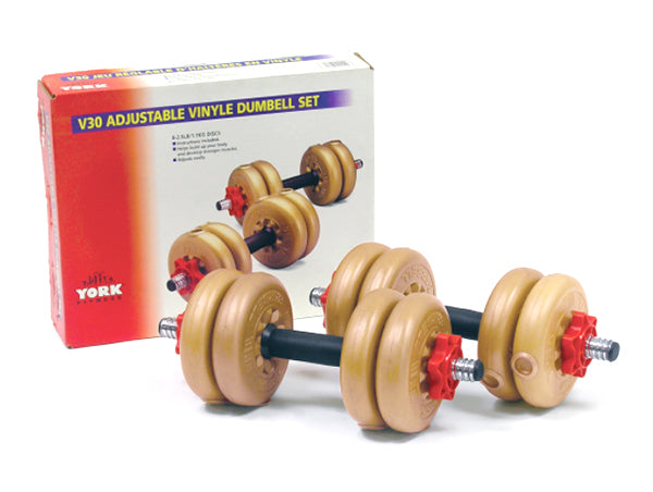 York Thick Vinyl Dumbbell Weight Plates