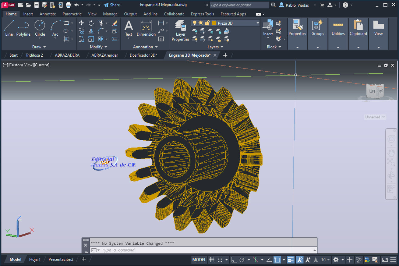 curso de autocad engranes