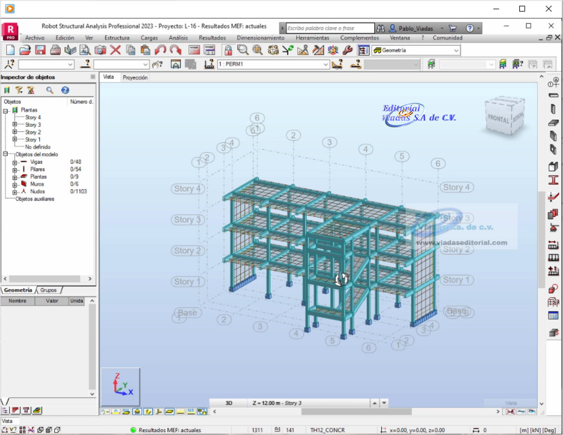 análisis de estructuras de concreto reforzado.