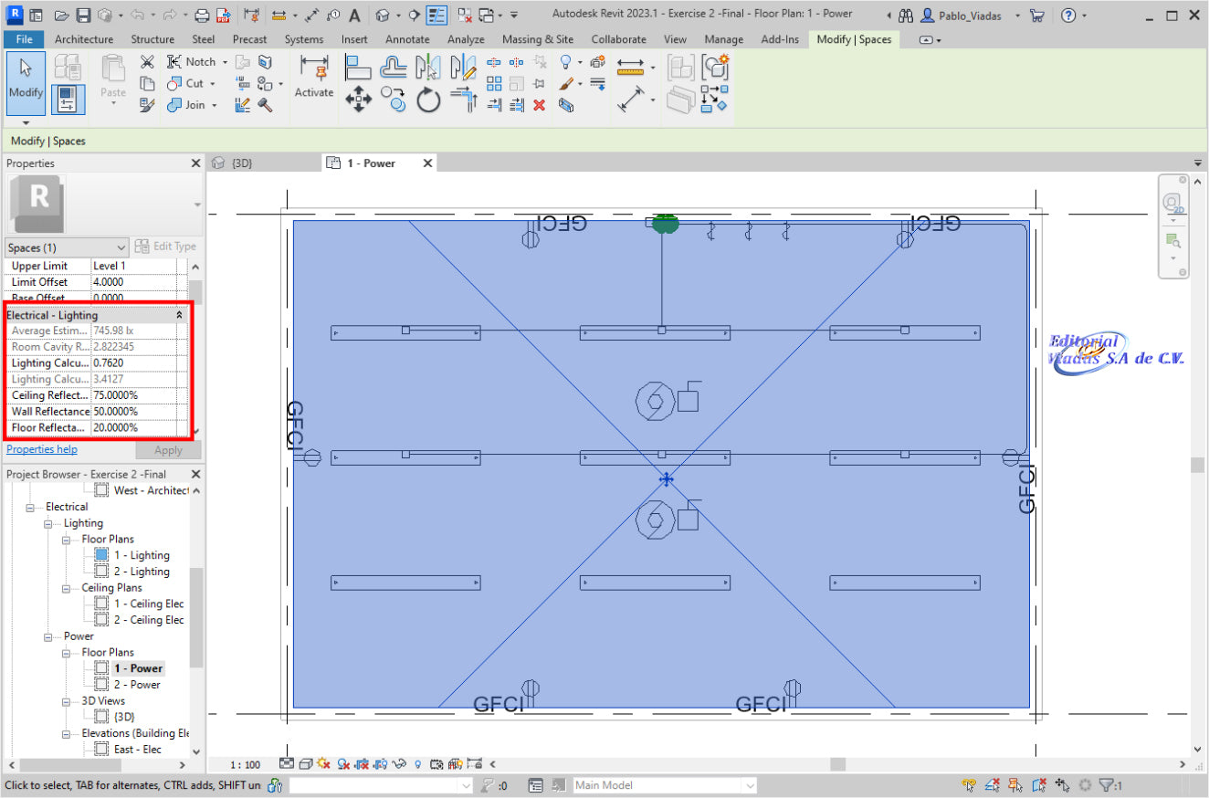 Revit MEP Análisis de Cargas Elétricas