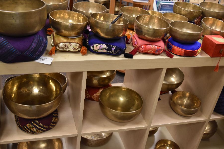 Singing bowls at East West Bookshop!