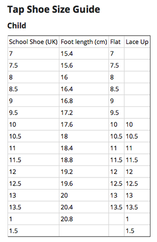 Shoe Size Guide