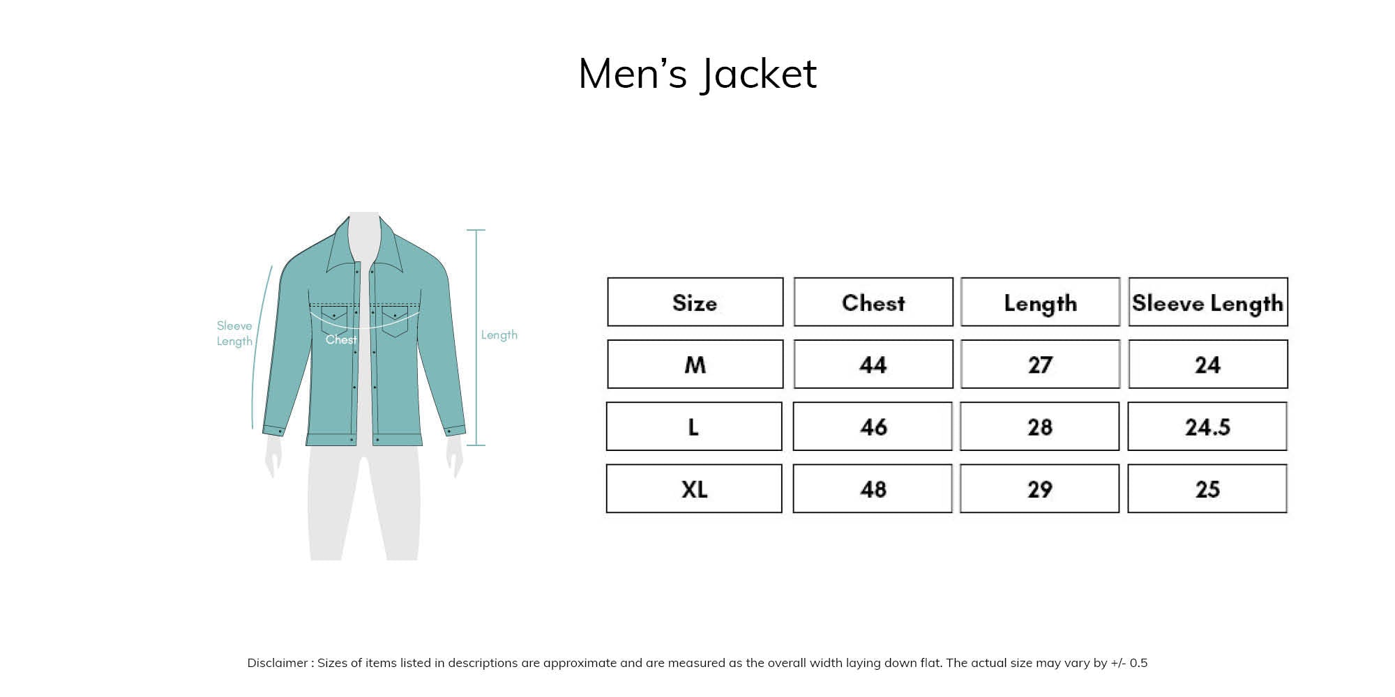 Rock Salt Rags | JOTT coat Sizing