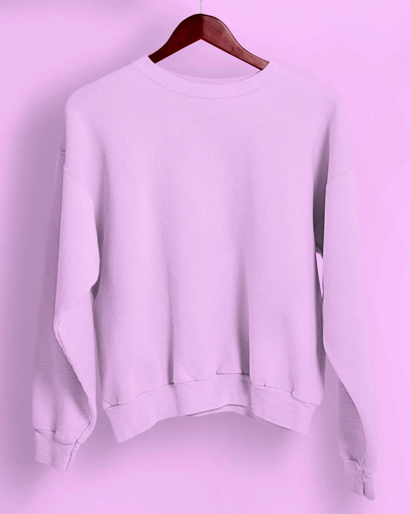 Buy Baby Pink Drop Shoulder Sweatshirt Online - Melangebox – Melangebox  India