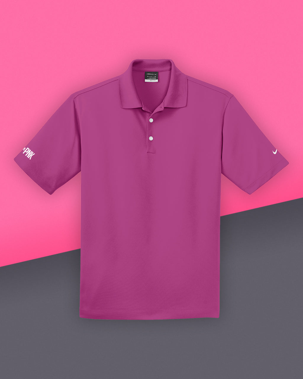 nike pink polo