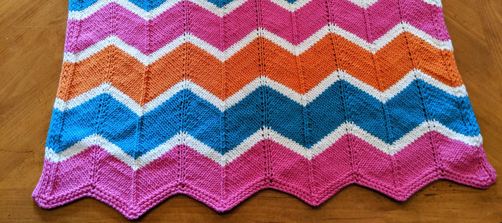 An Easy Knit Baby Blanket The Chevron Blanket