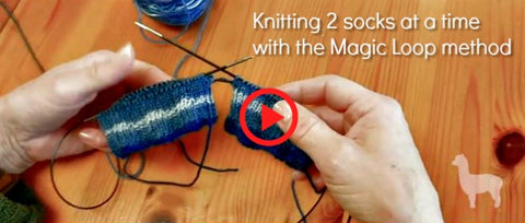 How to knit socks with two straight needles for beginners