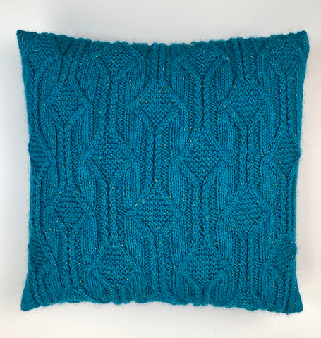 cable channel knit pillow