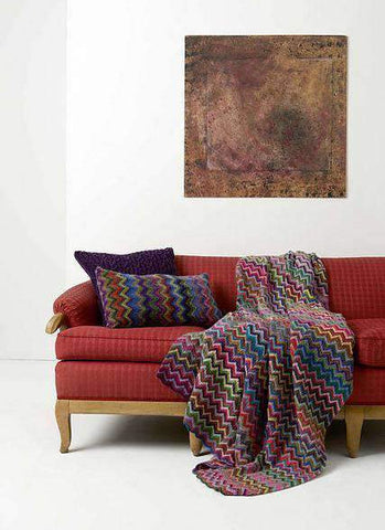 knit pillow and knit blanket free pattern