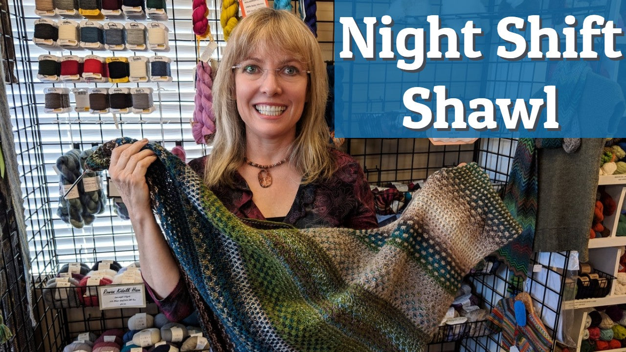 night shift shawl by Andrea Mowry