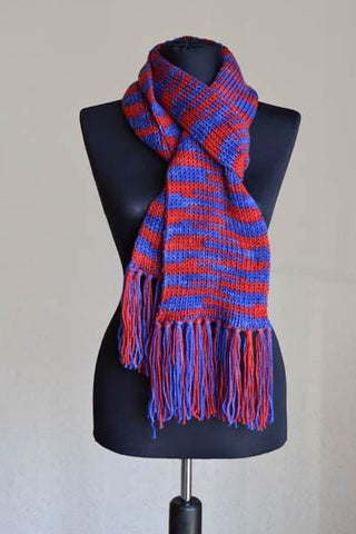 Stadium free knit scarf pattern