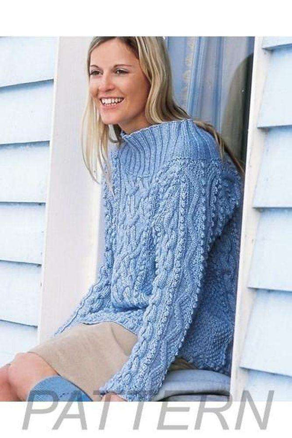 Debbie Bliss Cabled Pullover PATTERN ONLY | Alpaca Direct