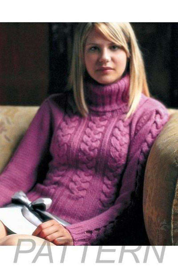 Debbie Bliss Cropped Cable Sweater PATTERN ONLY