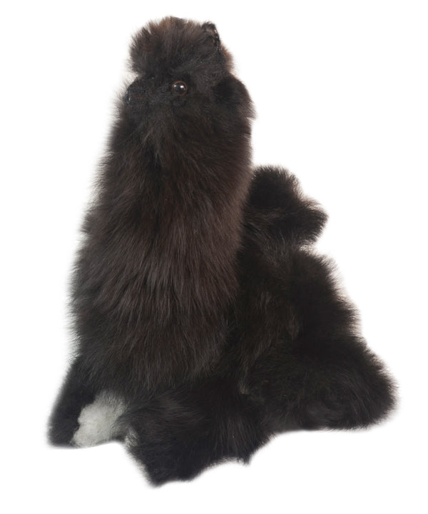 black alpaca plush