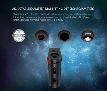 Yocan UNI Pro - Adjustable Diameter Dial Fitting