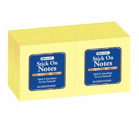 Wholesale 3x3 Yellow Sticky Note 50ct – BLU School Supplies