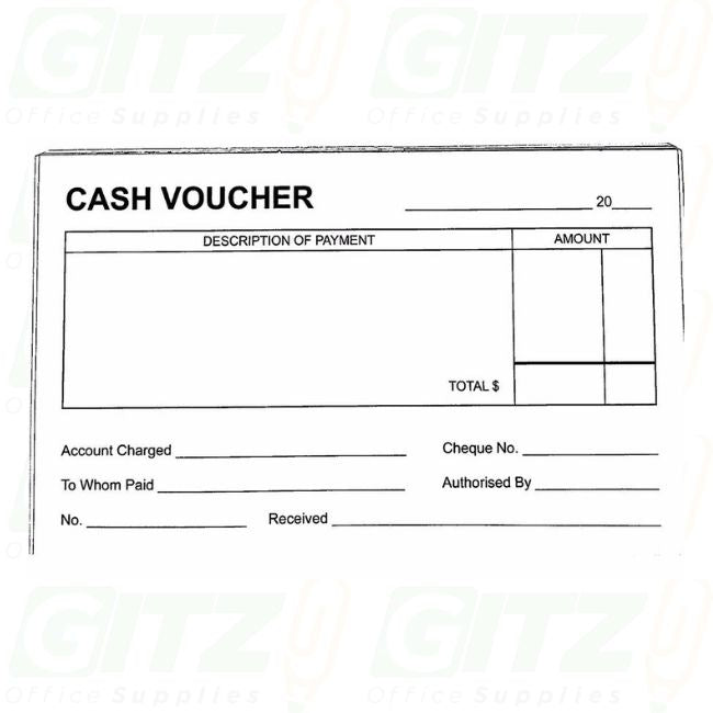 Cash Voucher White Brc — GITZ Office Supplies