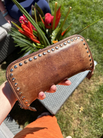 Aged Sofia Wallet in Cognac