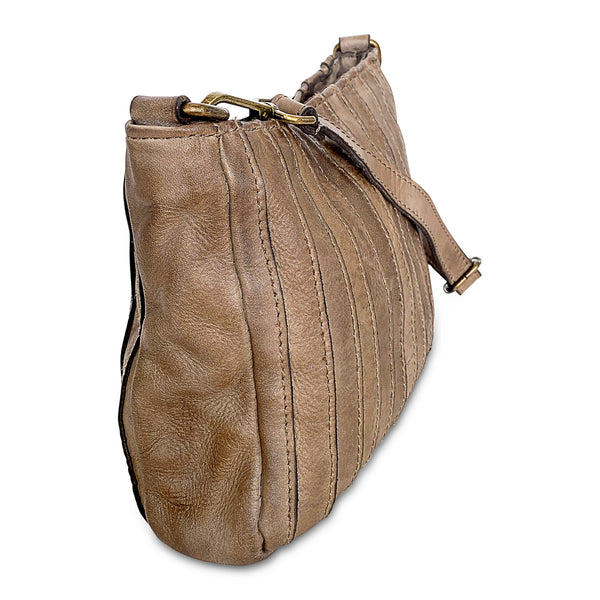 Andrea Patched Crossbody in Mushroom