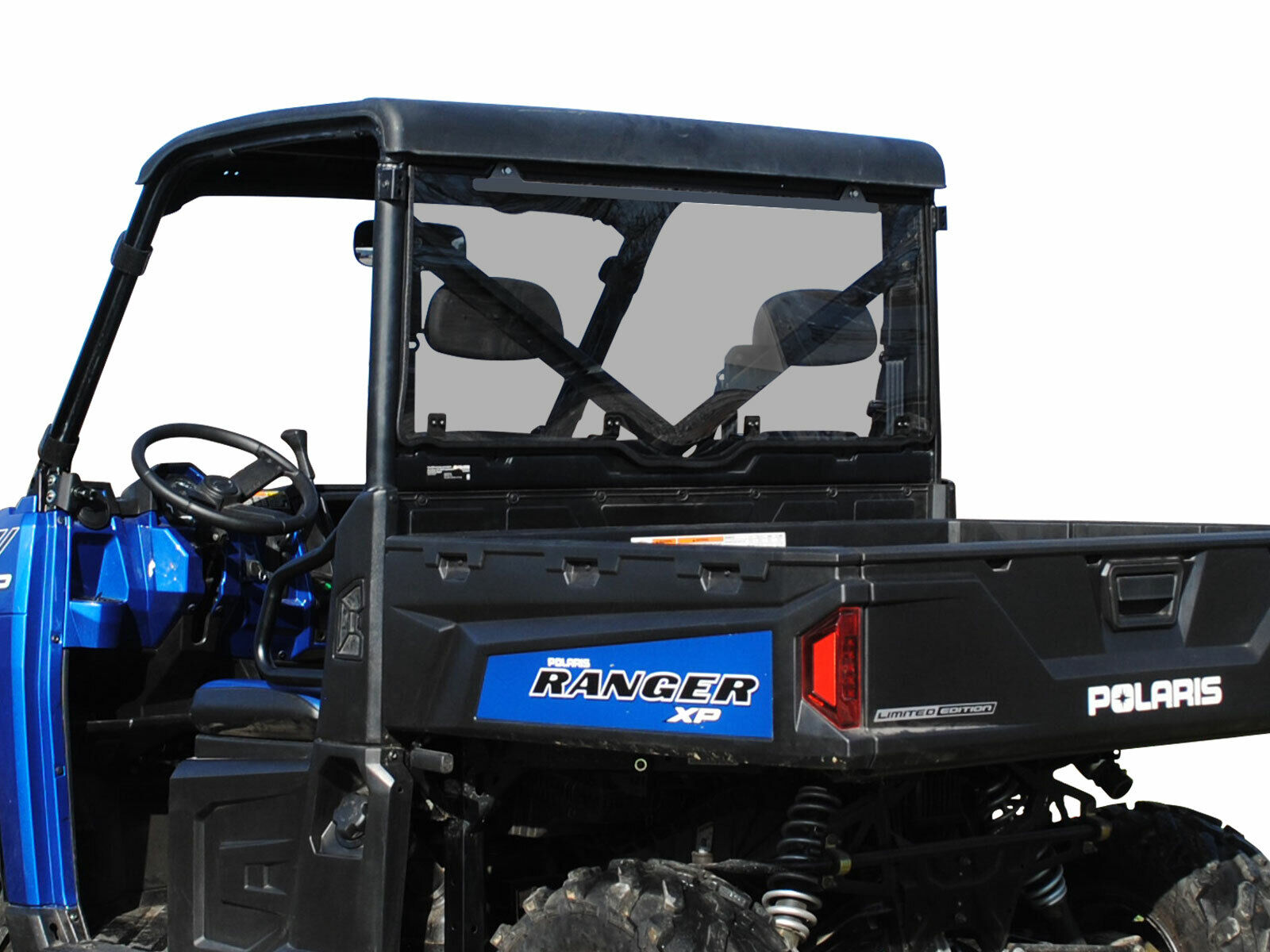 Hover to zoom SuperATV Lightly TInted Rear Windshield for Polaris Ranger XP 900 / Crew (2013+)
