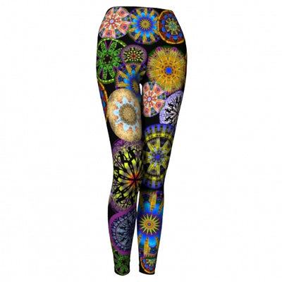 Mandala Yoga Leggings for Women, Yoga Capri Leggings With All Over Print  Mandala Tattoo, Perfect Mandala Pants for Your Yoga Wear 