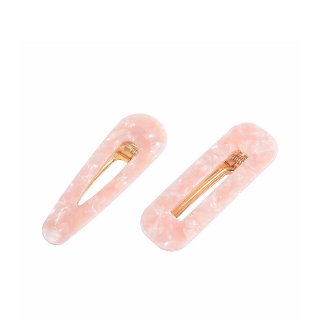 Acrylic Hair Clips - Pink – Zennkai