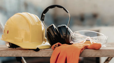 Personal Protective Equipment (PPE) which is the last element of the hierarchy of controls in Australian workplaces includes hard hats, hearing protection, safety goggles and heavy-duty gloves.