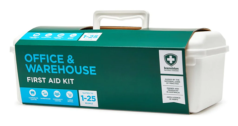Brenniston National Standard Office & Warehouse First Aid Kit improves safety at hazardous Australian workplaces.