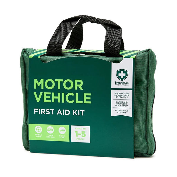 Brenniston National Standard Motor Vehicle First Aid Kit is purpose designed for roadside emergencies.