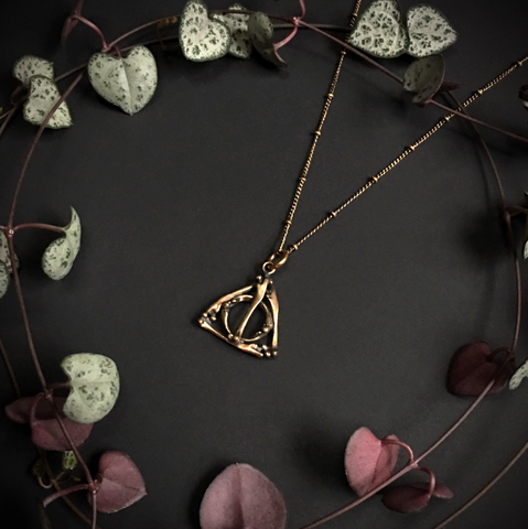 Deathly Hallows Small Pendant Bronze