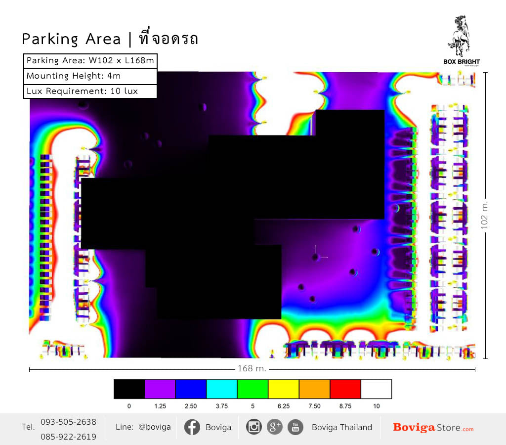 โคมไฟ LED สำหรับ Parking Area | ที่จอดรถ