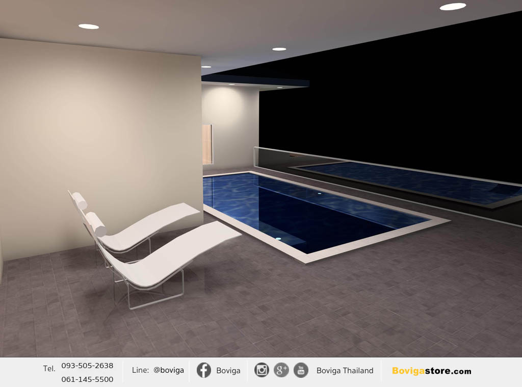 โคมไฟ LED สำหรับ Private Pool Villa (Luxury Style) | บ้านพร้อมสระน้ำส่วนตัว