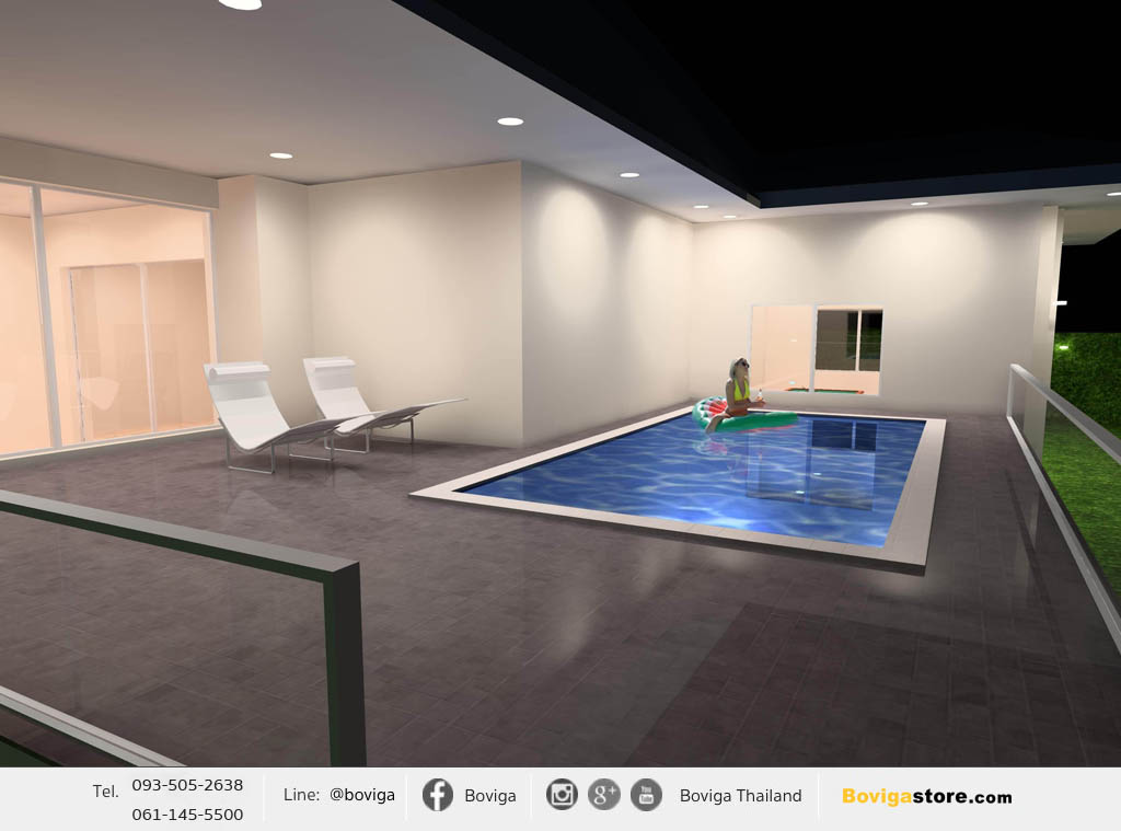 โคมไฟ LED สำหรับ Private Pool Villa (Luxury Style) | บ้านพร้อมสระน้ำส่วนตัว
