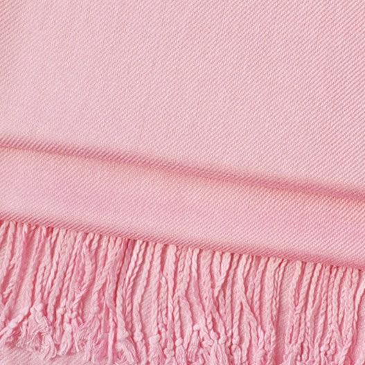 Light Pink Cashmere Bridesmaid Pashmina Shawl With Custom Gift 