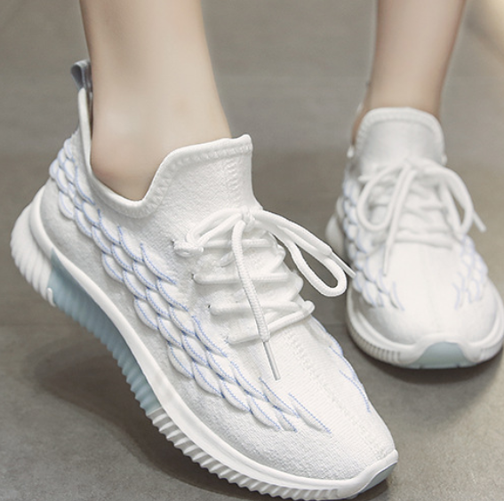 Hot style sells versatile flat heel breathable sneakers shoes