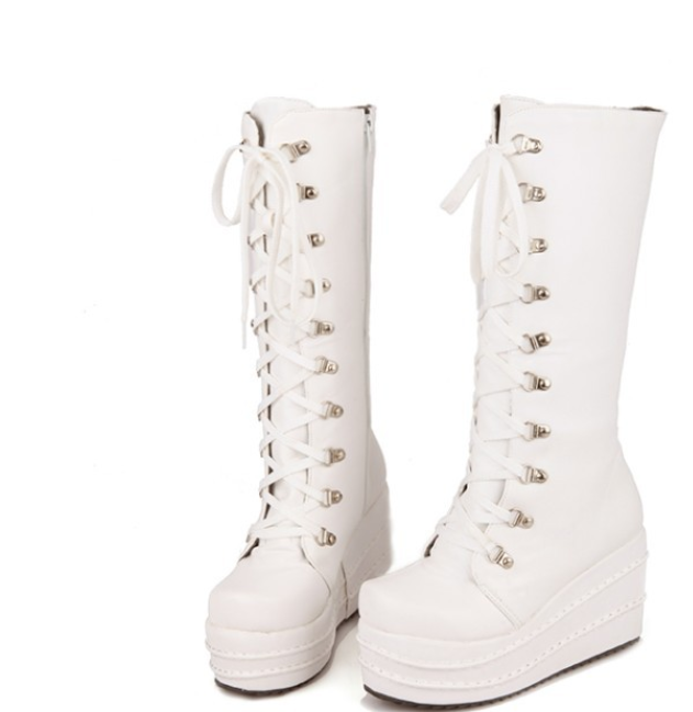 Hot style side zipper muffin boots  shoes