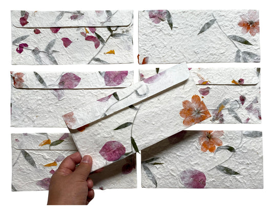 Mulberry Paper Sheet Dried Flower Floral Patterned Paper Gift