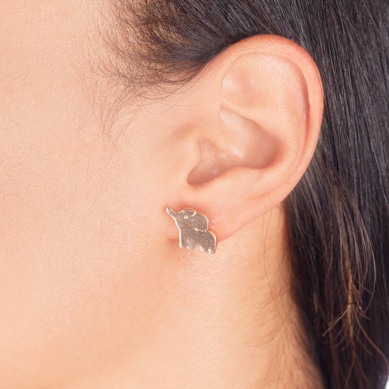 Image of Elephant Stud Earrings