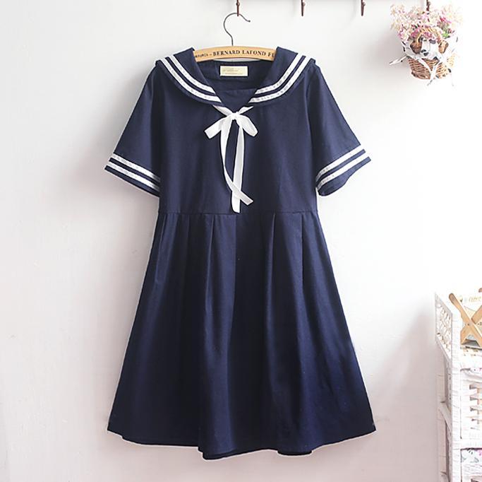 lolita sailor dress - perfect as a uniform or summer – Rebel Style Shop