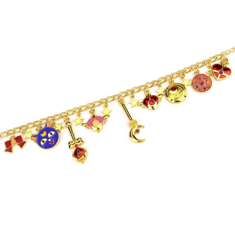 Sailor Moon Charm Bracelet for Women - Rebel Style Accessories – Rebel