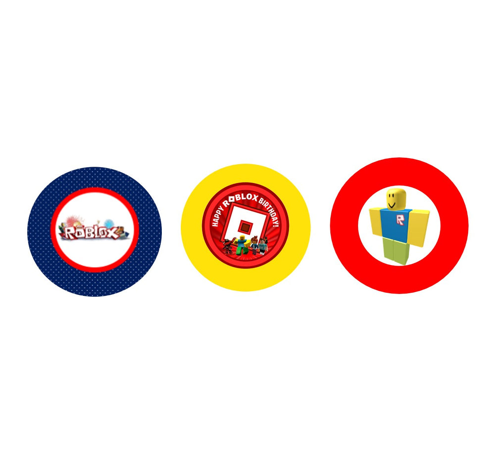 Roblox Inspired 2 Inch Themed Tags Circle Tree Free Banana Paper Tessa Bunny S - roblox r circle logo
