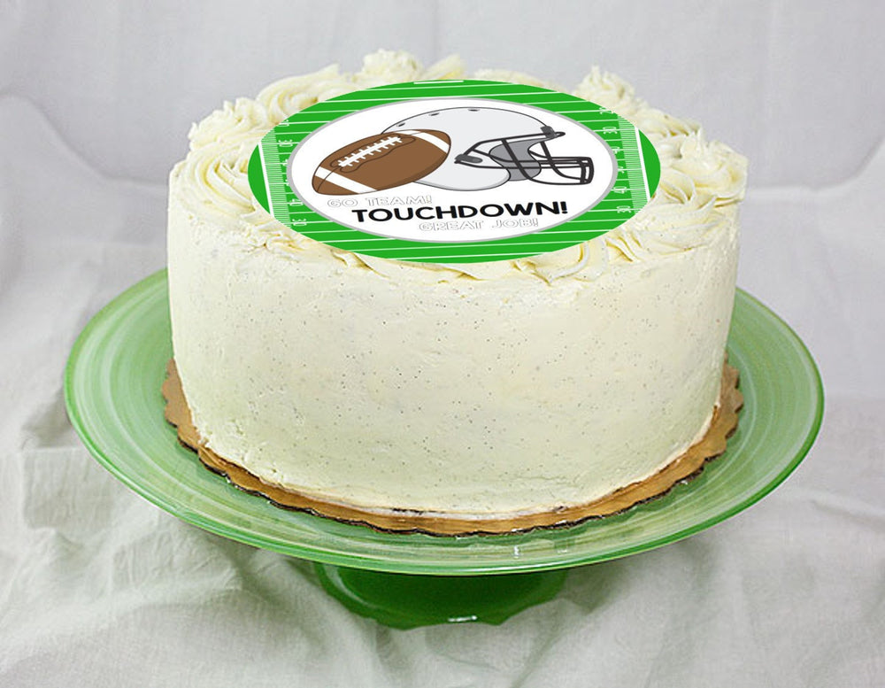 Football Cake Topper 6 Inch Round On 100 Recycled Pcw Paperbard Tessa Bunny S - roblox pcw