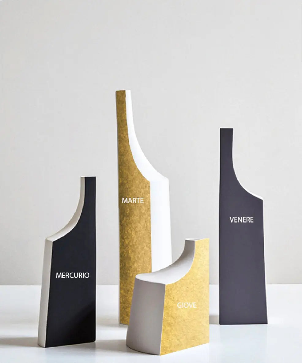 Venere Bicolor, Golden or Platinum Clay Bottle