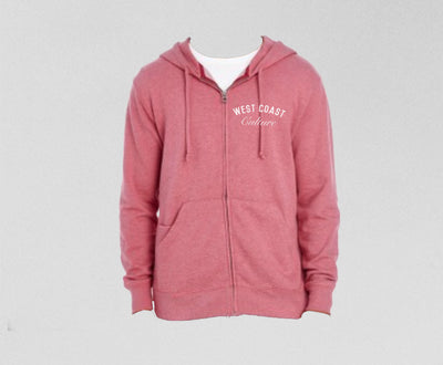 faded red hoodie