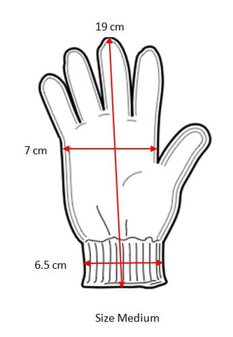 Medium gloves size guide
