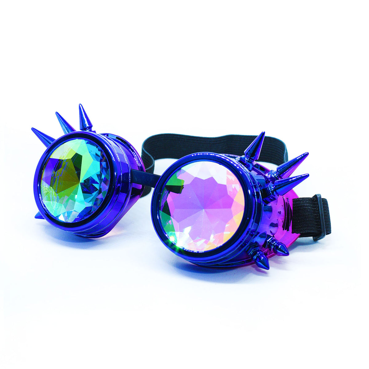 Bimirth Kaleidoscope Gafas Rave Steampunk Gafas con cristal de