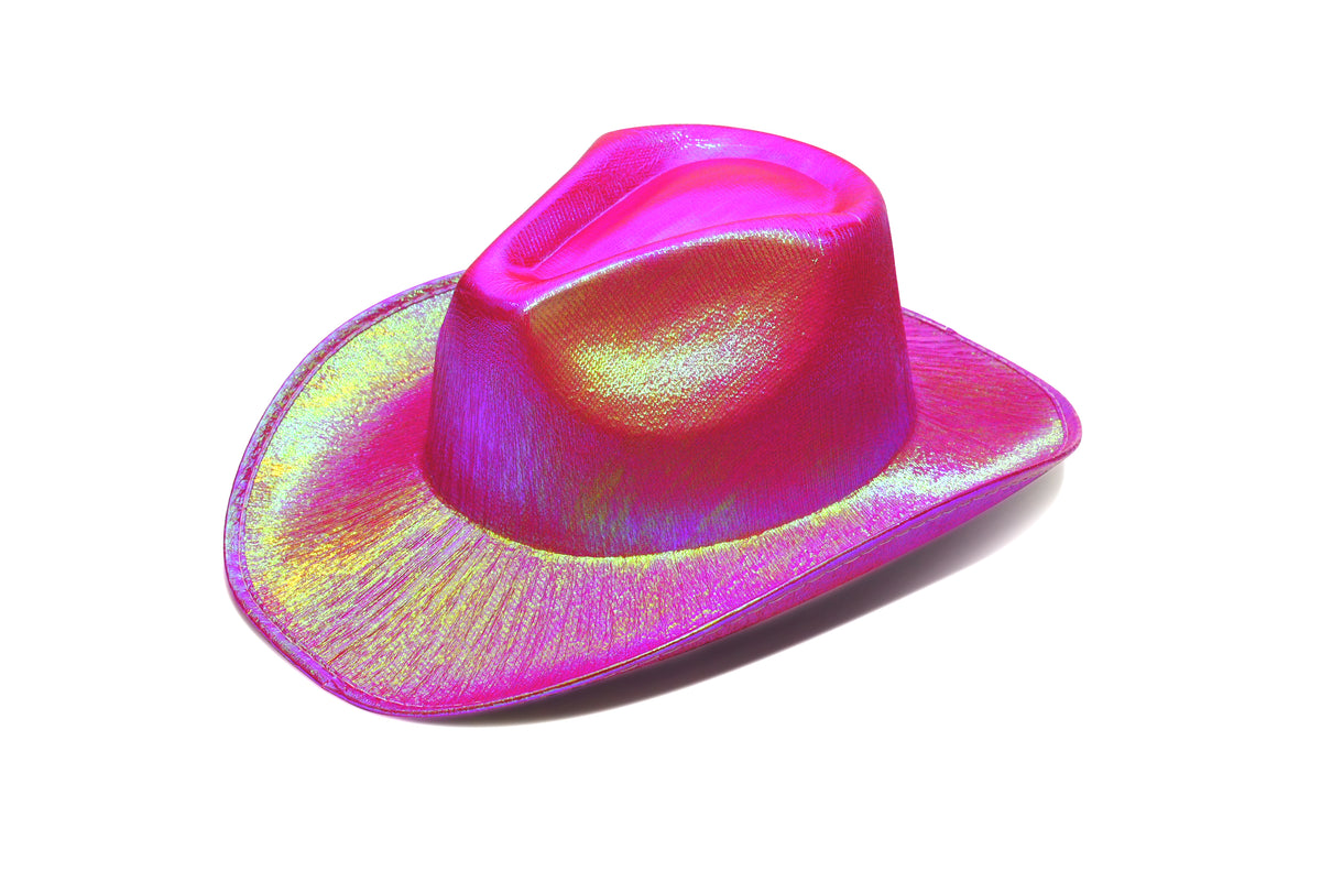 LED Purple Iridescent Cowboy Hat